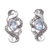 Blue topaz drop earrings, 'Bluish Melody' - Blue Topaz & Sterling Silver Drop Earrings Handmade in Bali