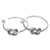 Sterling silver half-hoop earrings, 'Splice the Knots' - Sterling Silver Half-Hoop Earrings Handcrafted in Bali (image 2c) thumbail