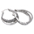 Sterling silver hoop earrings, 'Layer of Life' - Sterling Silver Fashion Hoop Earrings from Bali (image 2b) thumbail