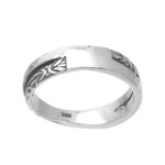 Sterling silver band ring, 'Gap of Life' - Sterling Silver Unisex Band Ring Handcrafted in Bali
