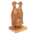 Escultura de madera - Proyecto de paz mundial escultura de paloma de madera tallada a mano, bali