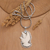 World Peace Project blue topaz pendant necklace, 'Peace in Love' - World Peace Dove Pendant Necklace, Faceted Blue Topaz