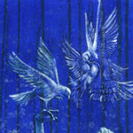 'Peace For All Nations' - Expressionist Peace Painting of Pregnant Woman with Doves