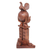 Wood sculpture, 'Pillar of Peace' - World Peace Project Wood Sculpture Hand-Carved in Bali (image 2b) thumbail