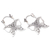 Sterling silver hoop earrings, 'Sparkling Illusion' - Sterling Silver Butterfly Hoop Earrings Crafted in Bali (image 2b) thumbail