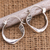 Sterling silver hoop earrings, 'Balinese Show' - Sterling Silver Hoop Earrings with Balinese Motifs (image 2) thumbail