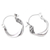 Sterling silver hoop earrings, 'Balinese Show' - Sterling Silver Hoop Earrings with Balinese Motifs (image 2b) thumbail