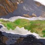 'Prayer for Peace from Remote Countries' (2022) - Surrealist Naturalism Painting on Canvas from Bali