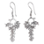 Sterling silver dangle earrings, 'Seed Garden' - Leaf and Buds Sterling Silver Dangle Earrings from Bali