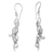 Sterling silver dangle earrings, 'Vines of Leaves' - Sterling Silver Vines and Leaves Dangle Earrings from Bali