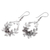 Sterling silver dangle earrings, 'Union of Branches' - Bali Leaf and Flower Sterling Silver Dangle Earrings
