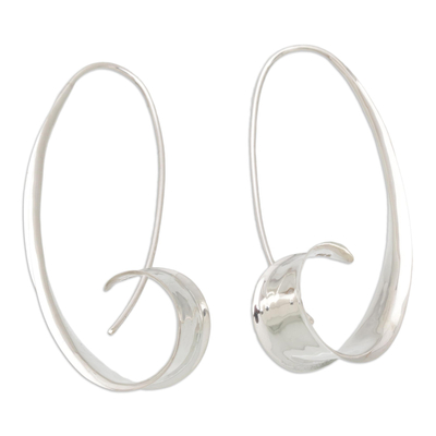 Sterling silver drop earrings, 'Vivacious Rhythm' - Balinese Artisan Crafted 925 Sterling Silver Drop Earrings