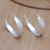 Sterling silver hoop earrings, 'Twinkle' - Sterling Silver Modern Hoop Earrings