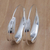 Sterling silver hoop earrings, 'Twinkle' - Sterling Silver Modern Hoop Earrings