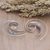 Sterling silver drop earrings, 'Nova Spiral' - Handmade Modern Sterling Silver Drop Earrings from Bali