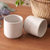 Ceramic cups, 'Pure Calm' (pair) - Pair of Ceramic Tea Cups Handcrafted in Bali (image 2b) thumbail