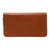 Leather clutch, 'Marvelous Elegance' - Brown Leather Zippered Clutch Crafted by Javanese Artisans (image 2a) thumbail