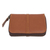 Leather wallet, 'Warm Brown' - Handcrafted Brown Leather Wallet with Zippered Opening
