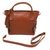 Leather shoulder bag, 'Fashionable Woman' - Handcrafted Brown Leather Shoulder Bag with Adjustable Strap