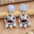 Multi-gemstone dangle earrings, 'Passion Lady' - Multi-Gemstone Dangle Earrings Crafted from Sterling Silver (image 2) thumbail