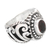 Garnet cocktail ring, 'Passion Throne' - Balinese Sterling Silver Cocktail Ring with Garnet Stone (image 2d) thumbail