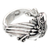 Sterling silver cocktail ring, 'Virtuous Flight' - Balinese Sterling Silver Cocktail Ring with Feather Motif (image 2c) thumbail