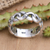 Sterling silver band ring, 'Dapper Braids' - Sterling Silver Band Ring with Braided Pattern