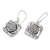 Sterling silver dangle earrings, 'Bamboo Beauty' - Sterling Silver Dangle Earrings with Traditional Motifs (image 2b) thumbail