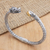 Citrin-Manschettenarmband - Drachenarmband aus Sterlingsilber mit einkarätigem Citrin