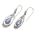 Gold-accented cultured pearl dangle earrings, 'Blue Victoriana' - 18k Gold-Accented Dangle Earrings with Blue Pearls