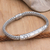 Sterling silver pendant bracelet, 'Path to Denpasar' - Polished Sterling Silver Pendant Bracelet from Bali