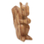 Wood sculpture, 'Vivacious Squirrel' - Hand-Carved Squirrel Wood Sculpture in Natural Brown (image 2b) thumbail