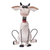 Wood statuette, 'Humble Horns' - Handcrafted Distressed Finish Albesia Wood Goat Statuette