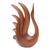 Wood sculpture, 'Divine Swan' - Hand-Carved Brown Suar Wood Sculpture of Elegant Swan thumbail