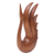 Wood sculpture, 'Divine Swan' - Hand-Carved Brown Suar Wood Sculpture of Elegant Swan (image 2c) thumbail