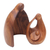 Wood sculpture, 'Family Hug' - Hand-Carved Suar Wood Family Sculpture from Bali (image 2d) thumbail
