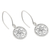 Sterling silver dangle earrings, 'Cosmic Chakras' - Handcrafted Sterling Silver Chakra Dangle Earrings