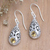 Citrine dangle earrings, 'Tears of Jubilation' - Balinese Sterling Silver Dangle Earrings with Citrine Stones (image 2) thumbail