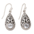 Blue topaz dangle earrings, 'Tears of Truth' - Sterling Silver Dangle Earrings with Blue Topaz Stones