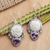 Amethyst dangle earrings, 'Purple Tamiang' - Sterling Silver Dangle Earrings with Faceted Amethyst Stones (image 2) thumbail