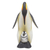 Escultura de madera - Pingüino de Madera de Suar Tallado y Pintado a Mano