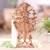 Wood relief panel, 'Abundance Prayer' - Hand-Carved Suar Wood Relief Panel of Leafy Cross (image 2) thumbail