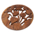 Wood relief panel, 'Floral Dream' - Hand-Carved Suar Wood Relief Panel with Flowers and Leaves (image 2b) thumbail