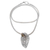 Citrine pendant necklace, 'Victory Cobra' - Sterling Silver Cobra Pendant Necklace with 1-Carat Citrine thumbail