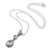Blue topaz pendant necklace, 'Blue Dame' - Balinese Pendant Necklace with One-Carat Blue Topaz Gems (image 2b) thumbail