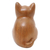 Wood figurine, 'Cozy Cat' - Wood Figurine of Adorable Cat Hand-Carved in Bali (image 2e) thumbail