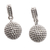 Sterling silver dangle earrings, 'Modern Orbs' - Polished Sterling Silver Dangle Earrings with Hanging Orbs thumbail