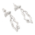 Sterling silver dangle earrings, 'Spring Origin' - Sterling Silver Root Dangle Earrings Crafted in Bali (image 2b) thumbail