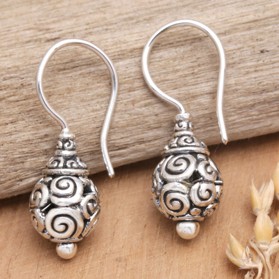 Sterling silver dangle earrings, Balis Grandeur
