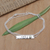 Peridot wrap pendant bracelet, 'Fortune Smile' - Sterling Silver Wrap Pendant Bracelet with Peridot Stone (image 2) thumbail